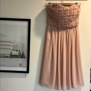 Calvin Klein Pink Sequin Strapless Sundress